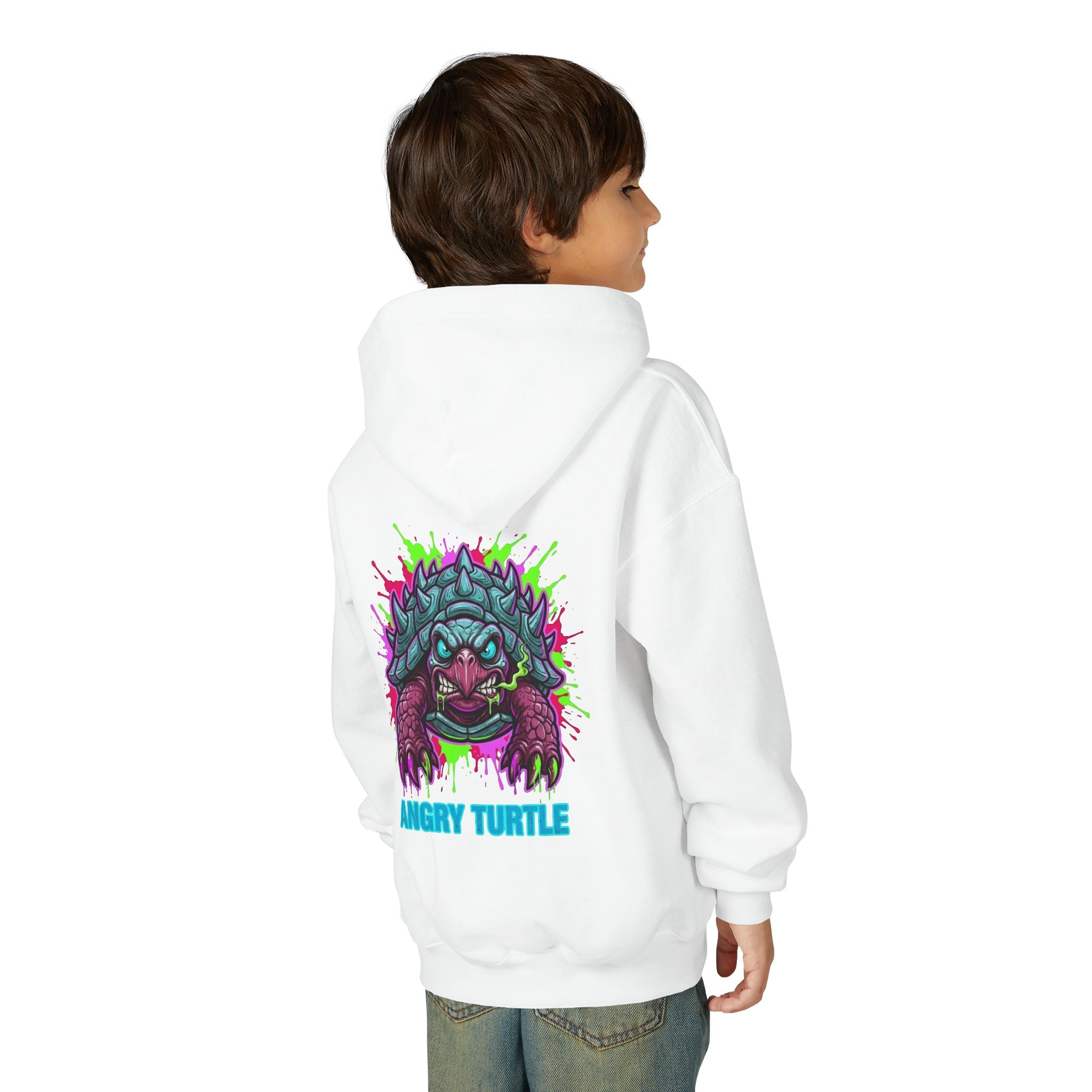 Angry Turtle youth hoodie | Graphic Turtle Illustration sweatshirt