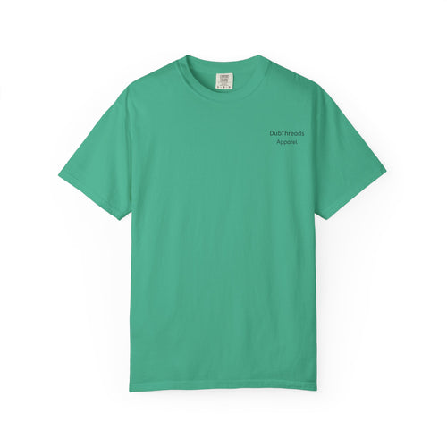DubThreads Apparel small chest logo T-shirt | Green tee St Patrick's Day