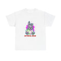 Cottontail Dream Bunny Illustration Tee | Cute Neon Rabbit Shirt