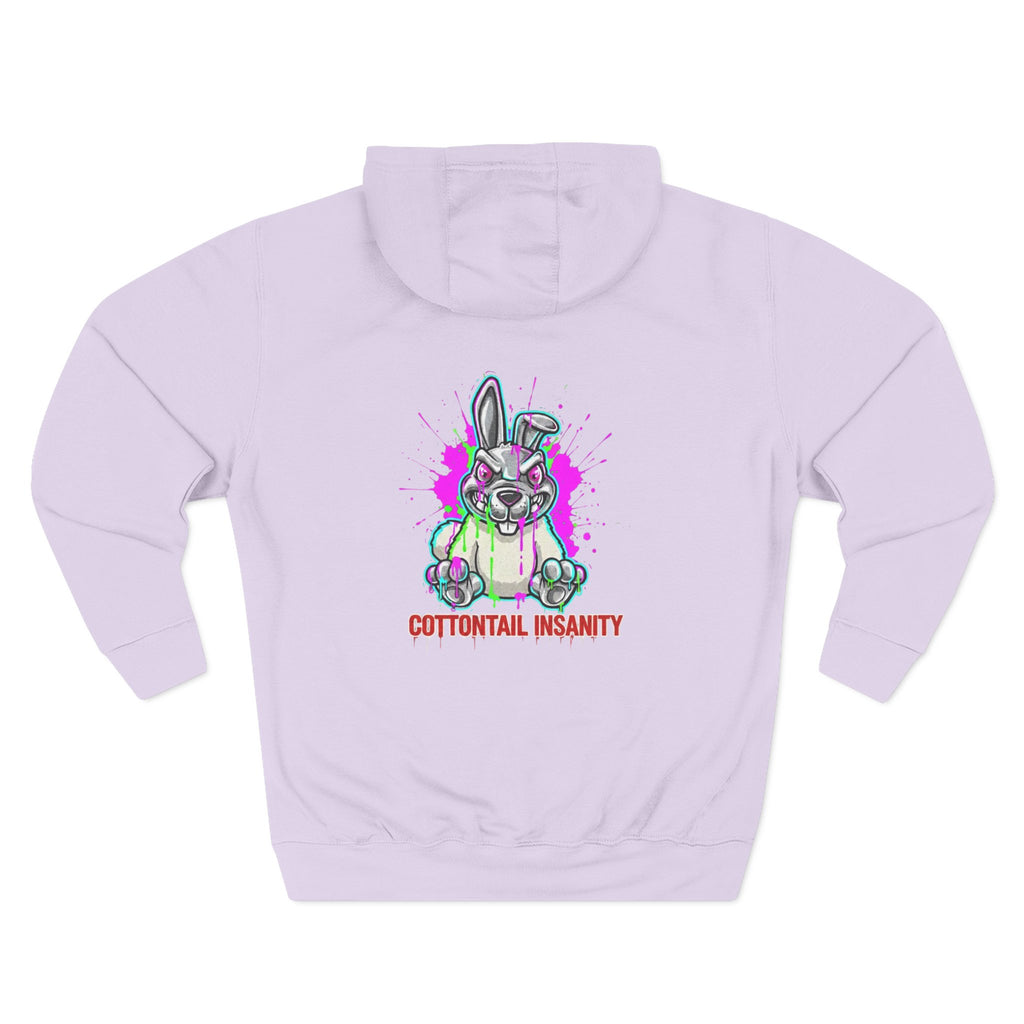 Insane Cottontail Liquid Art Fleece Hoodie
