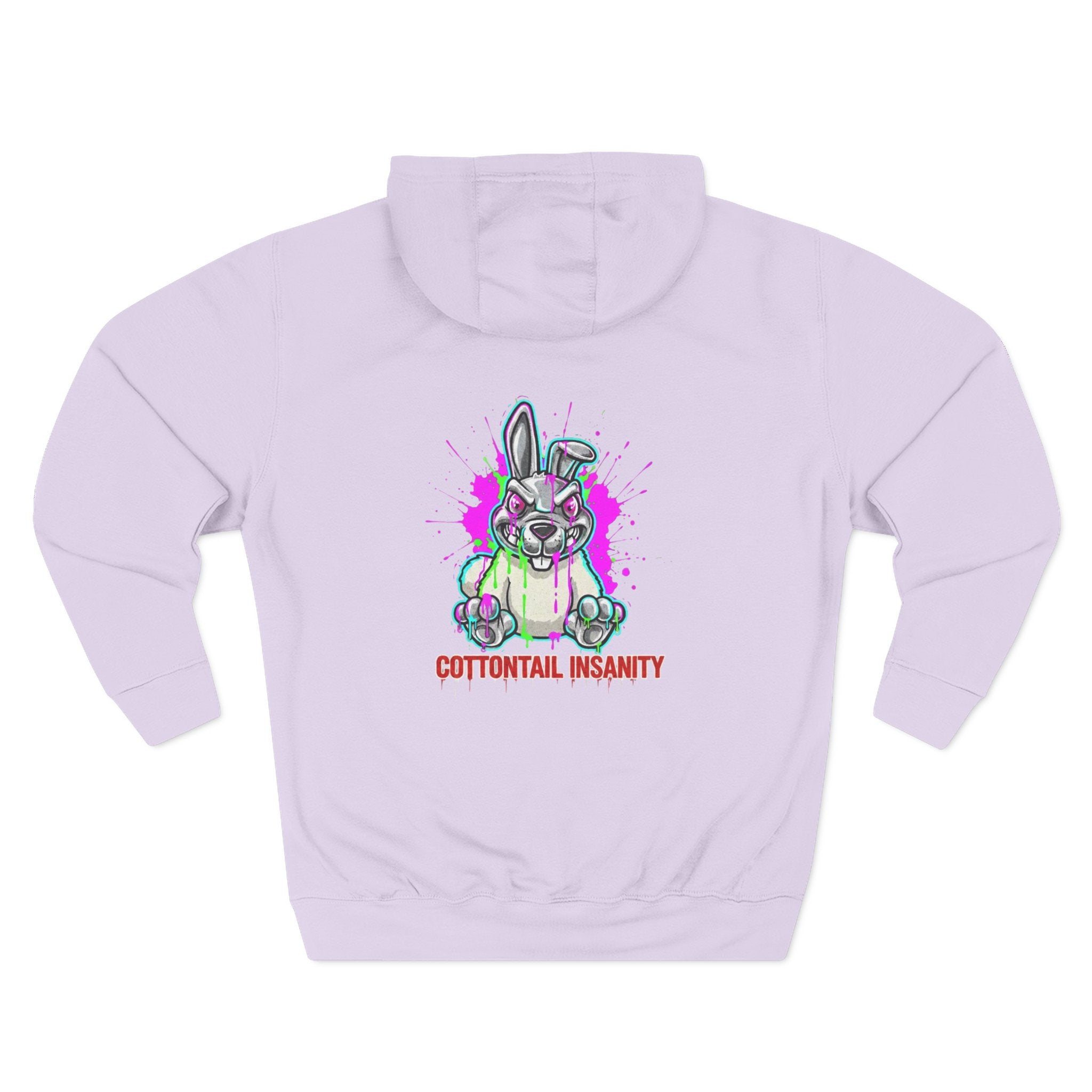 Insane Cottontail Liquid Art Fleece Hoodie