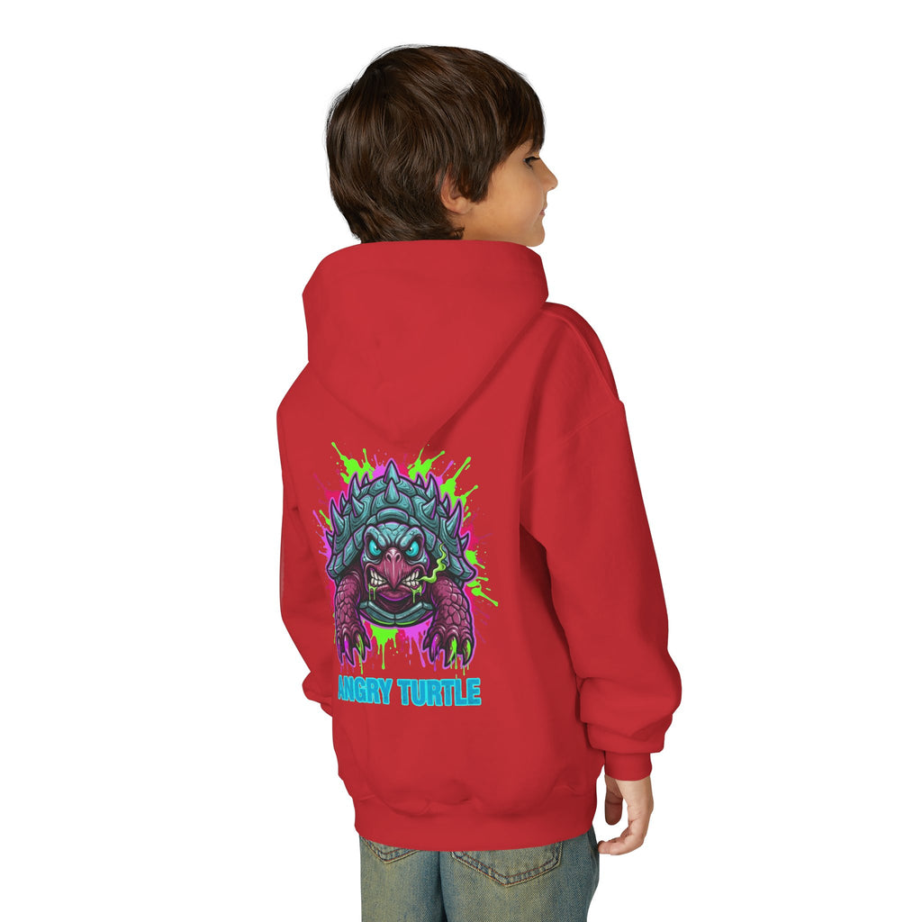 Angry Turtle youth hoodie | Graphic Turtle Illustration sweatshirt