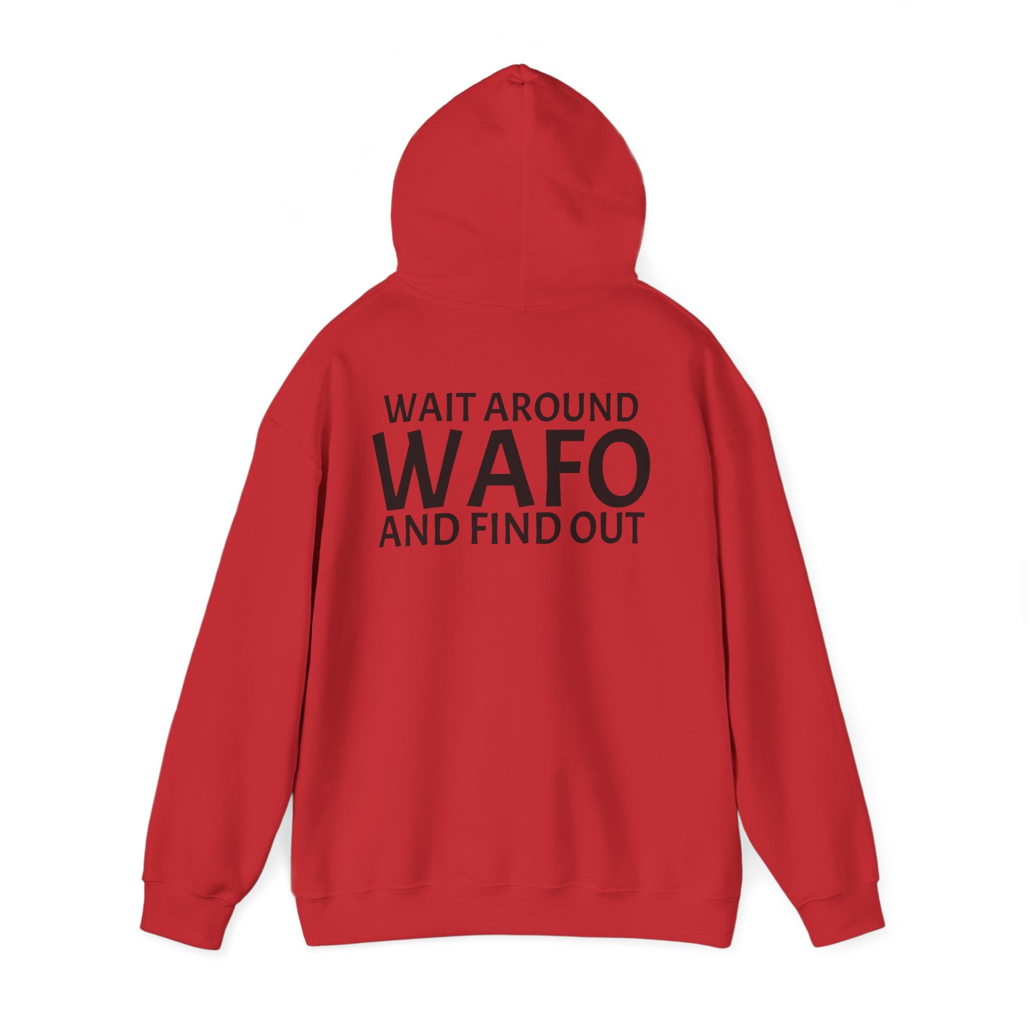 WAFO Hoodie — "Wait Around WAFO and Find Out" Graphic Pullover