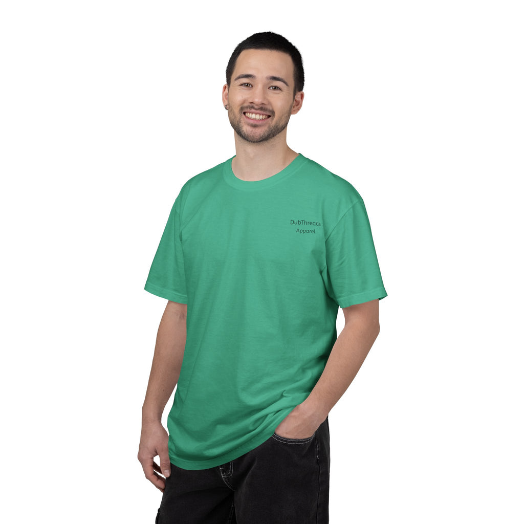 DubThreads Apparel small chest logo T-shirt | Green tee St Patrick's Day