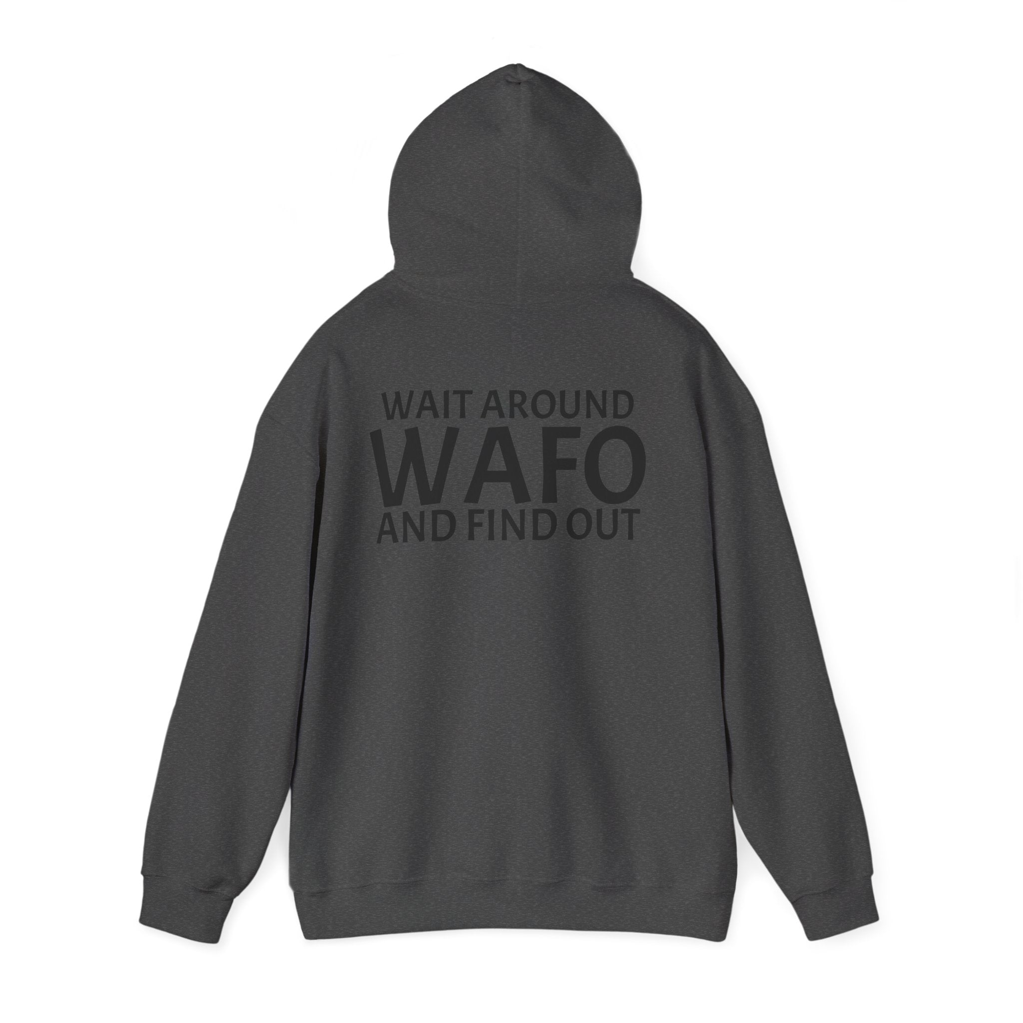 WAFO Hoodie — "Wait Around WAFO and Find Out" Graphic Pullover