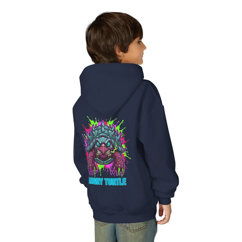 Angry Turtle youth hoodie | Graphic Turtle Illustration sweatshirt